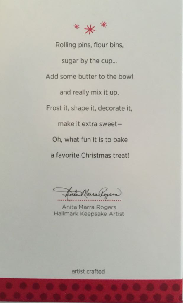 Busy Bakers - Keepsake Ornament Club (Bear, Baking, Gingerbread, Food) ornament collectible [Barcode 795902325015] - Main Image 2