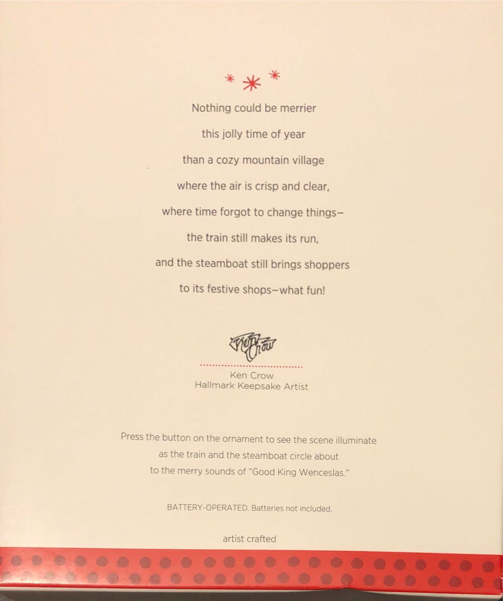 Steamboat Junction - Magic Light And Sound (Magic) ornament collectible [Barcode 795902330880] - Main Image 3