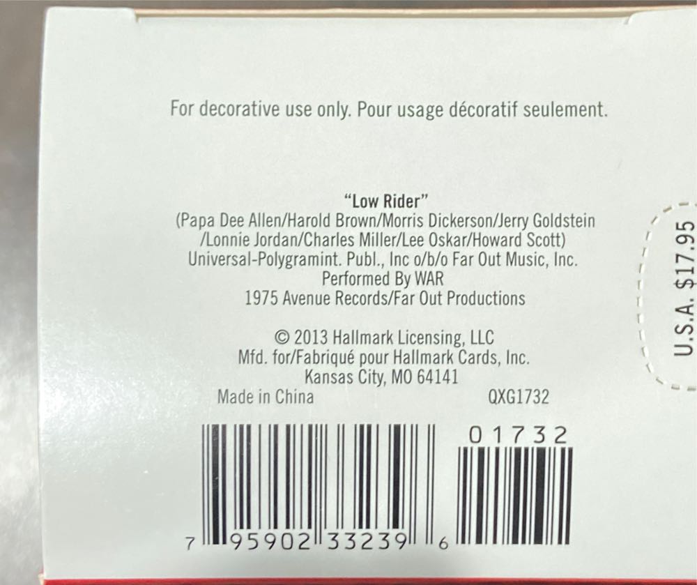 Low Rider - Hallmark Keepsake ornament collectible [Barcode 795902332396] - Main Image 4