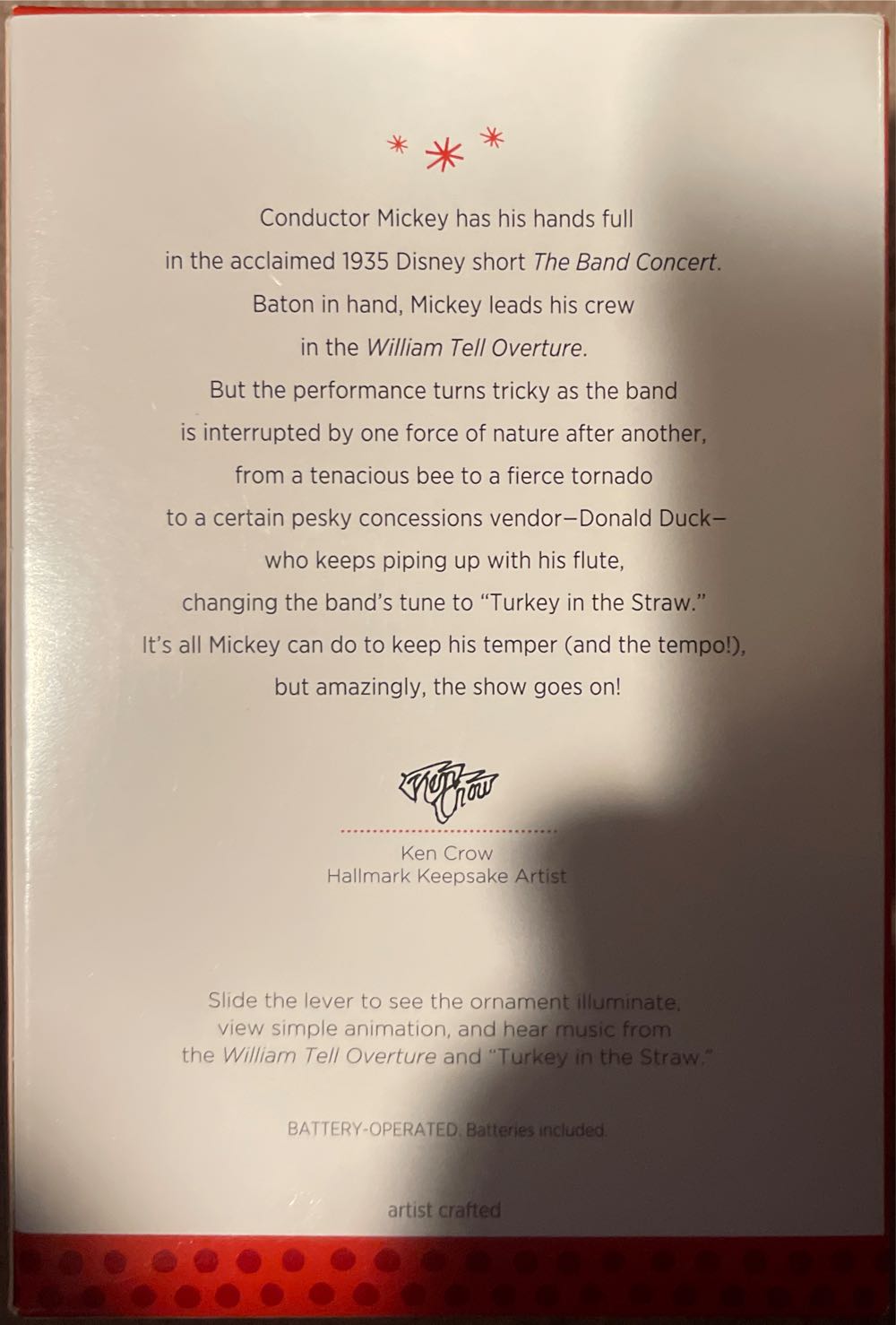 The Band Concert - Disney (Mickey Mouse) ornament collectible [Barcode 795902332723] - Main Image 2