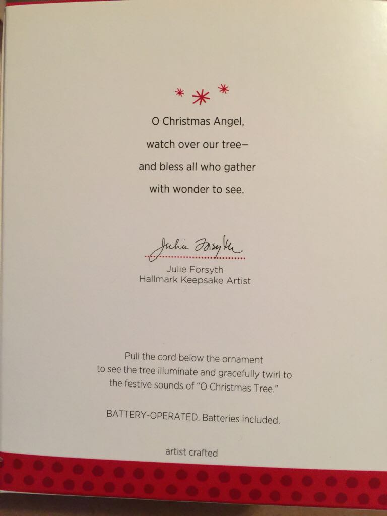 O Christmas Angel - Magic Light, Sound, & Motion (Angels) ornament collectible [Barcode 795902332921] - Main Image 2