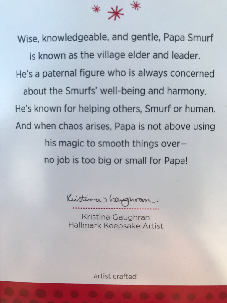 Papa Smurf - The Smurfs (Movies & TV) ornament collectible [Barcode 795902333140] - Main Image 2