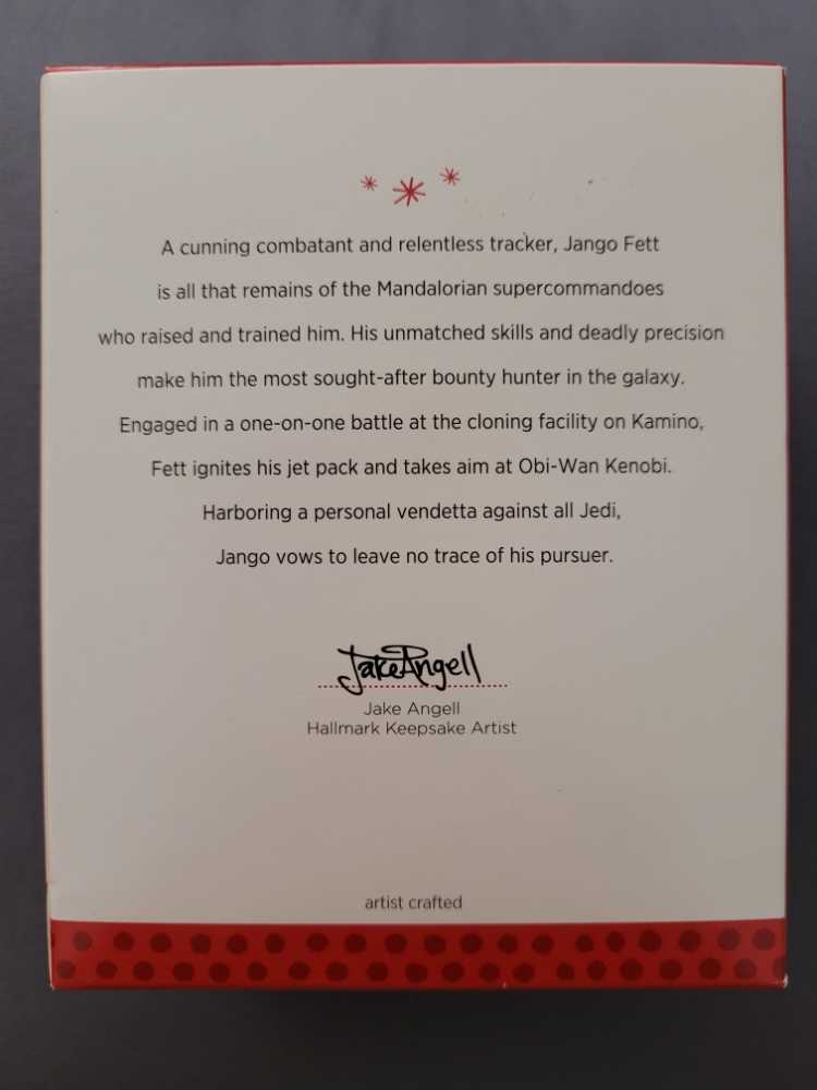 Star Wars:  Jango Fett - Star Wars: Attack of the Clones (Star Wars) ornament collectible [Barcode 795902336141] - Main Image 2