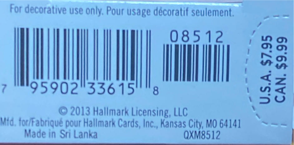 Red-Headed Woodpecker 2013 Hallmark Ornament - Mini Beauty of Birds (Miniature) ornament collectible [Barcode 795902336158] - Main Image 3