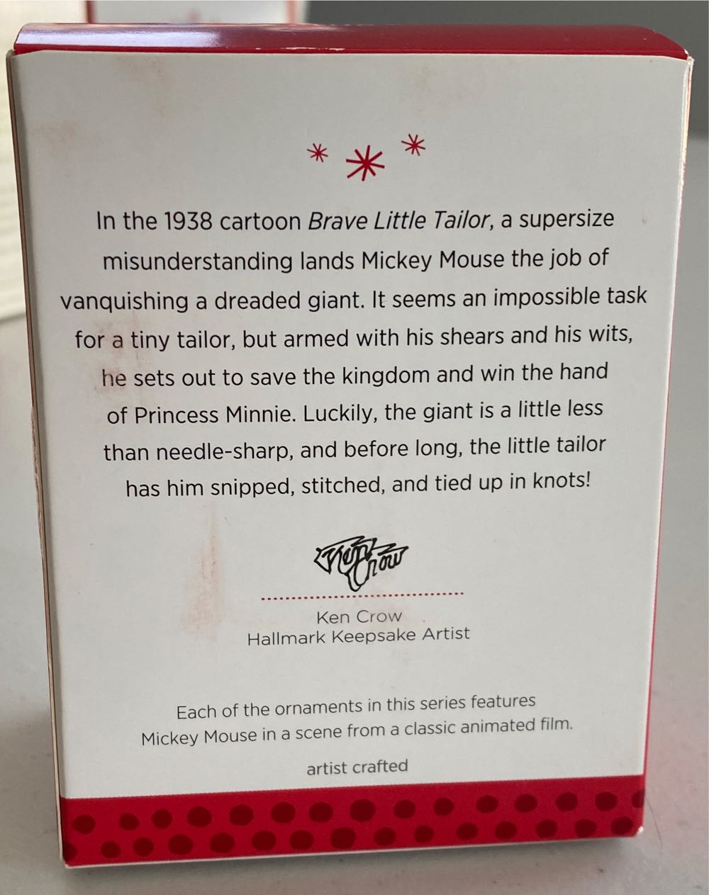 Brave Little Tailor - Mickey’s Movie Mouseterpieces (Disney) ornament collectible [Barcode 795902337452] - Main Image 4