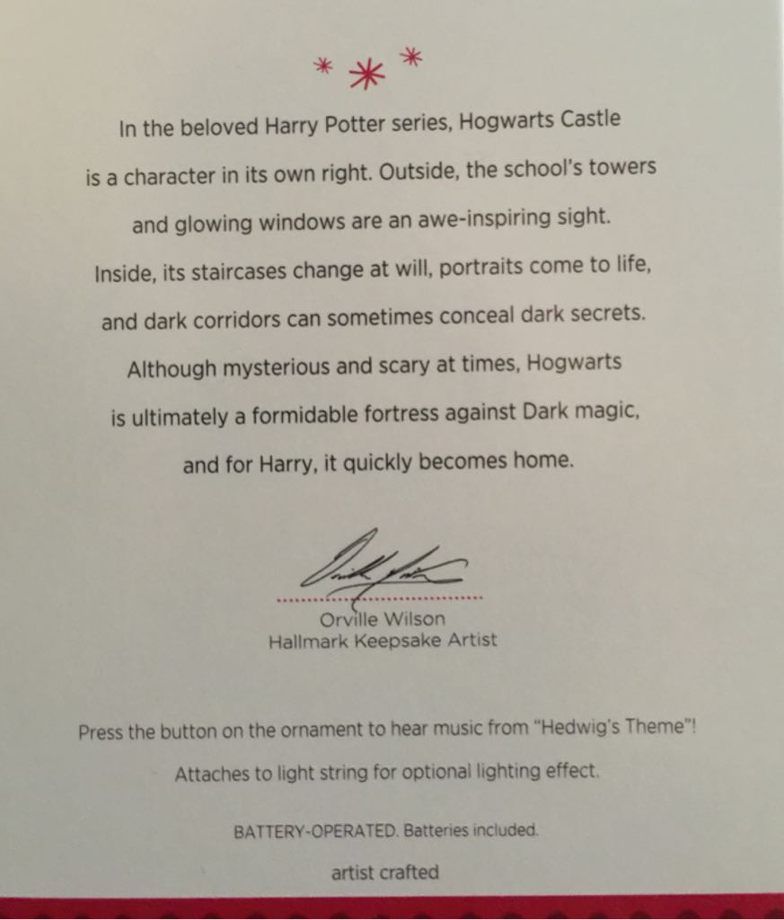 Harry Potter Hogwarts Castle - Harry Potter (Harry Potter) ornament collectible [Barcode 795902337568] - Main Image 2