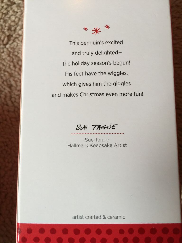 Wiggly-Giggly Penguin - KOC Member Exclusive (Penguin) ornament collectible [Barcode 795902340308] - Main Image 2