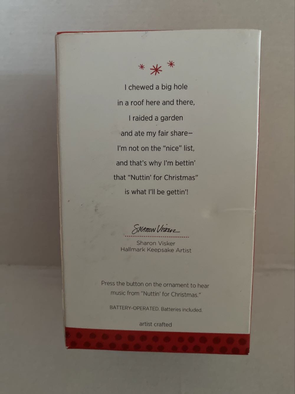 Nuttin’ For Christmas - Squirrel (Squirrel) ornament collectible [Barcode 795902343088] - Main Image 2