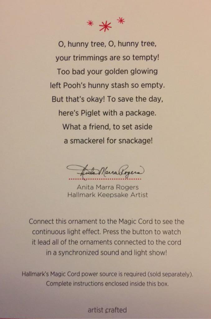 Winnie The Pooh - O’ Hunny Tree - Winnie the Pooh (Winnie the Pooh) ornament collectible [Barcode 795902343156] - Main Image 2