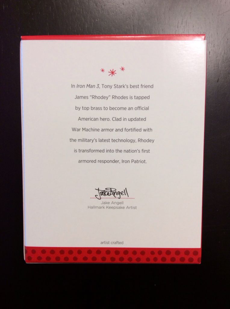 Iron Patriot - Iron Man 3 (Marvel Super Heroes) ornament collectible [Barcode 795902344627] - Main Image 2