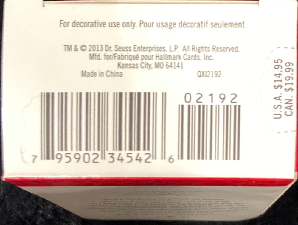 One Fish Two Fish - Dr. Seuss (Dr. Seuss) ornament collectible [Barcode 795902345426] - Main Image 3
