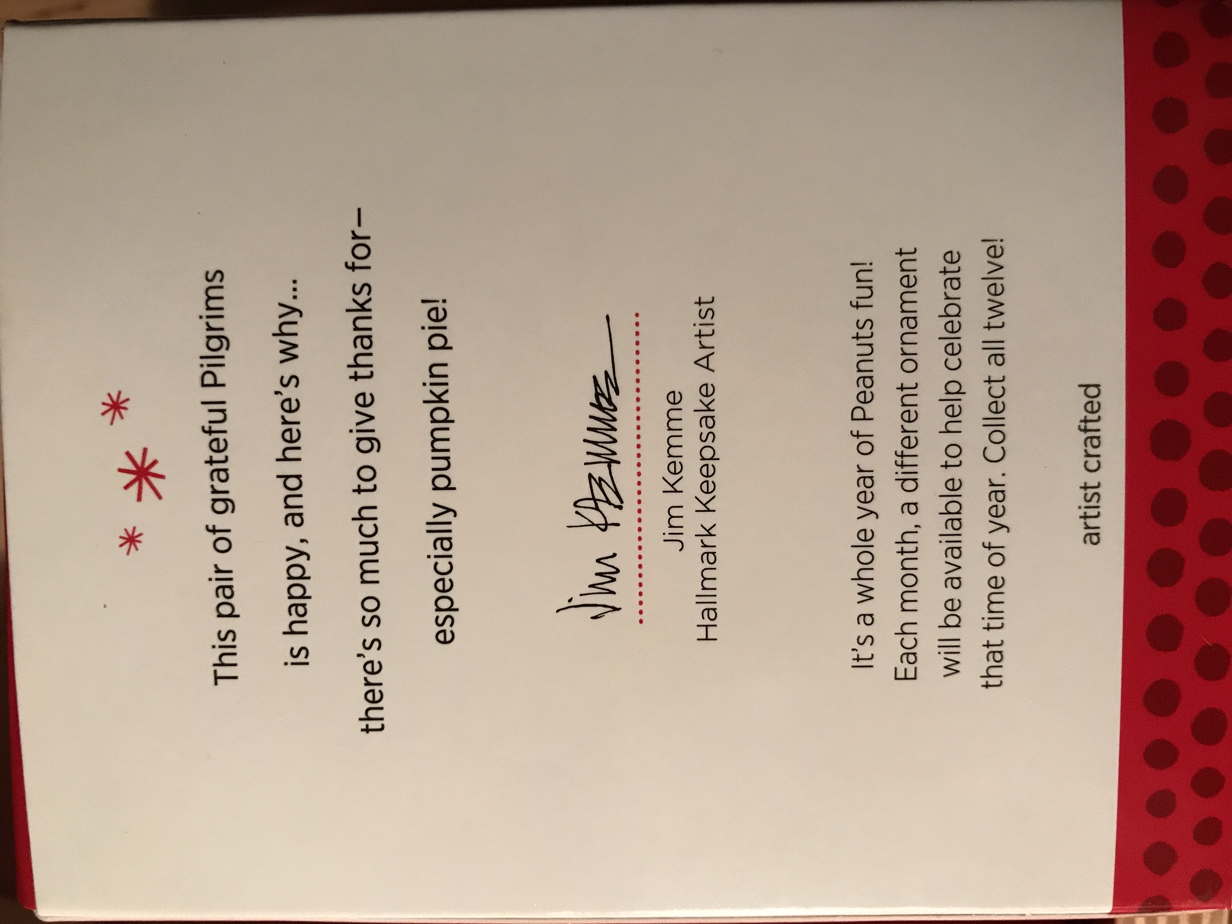 Giving Thanks - Happiness Is Peanuts All Year Long (Peanuts Gang, Snoopy) ornament collectible [Barcode 795902345471] - Main Image 2