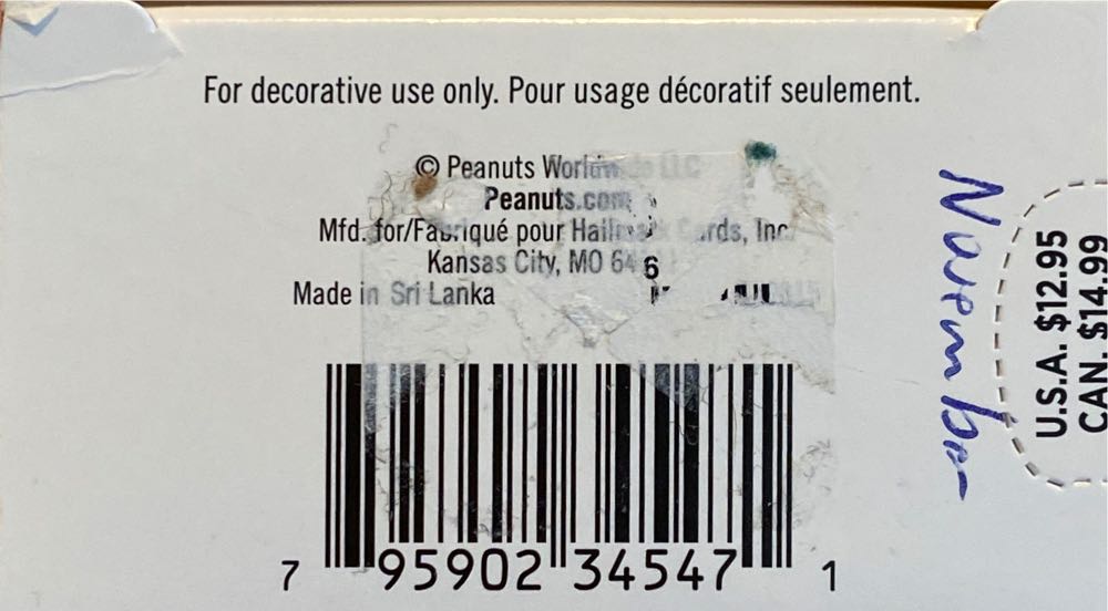 Giving Thanks - Happiness Is Peanuts All Year Long (Peanuts Gang, Snoopy) ornament collectible [Barcode 795902345471] - Main Image 3