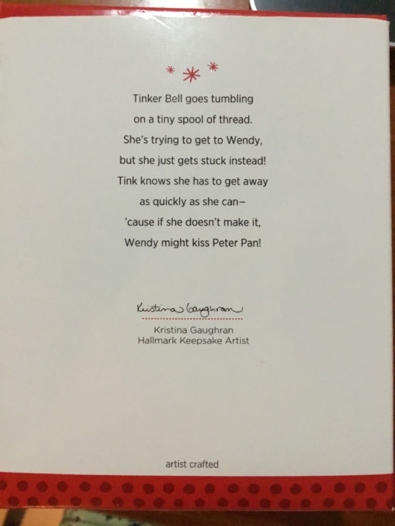 Tink Takes A Tumble - Disney Peter Pan (Disney - Tinkerbell) ornament collectible [Barcode 795902346805] - Main Image 2