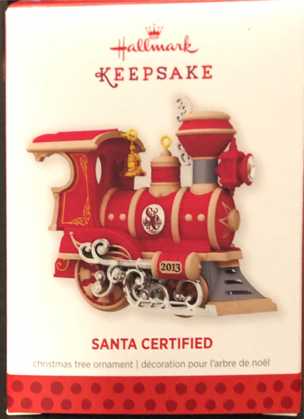 Santa Certified - 01 - Santa Certified (Trains) ornament collectible [Barcode 795902346812] - Main Image 3