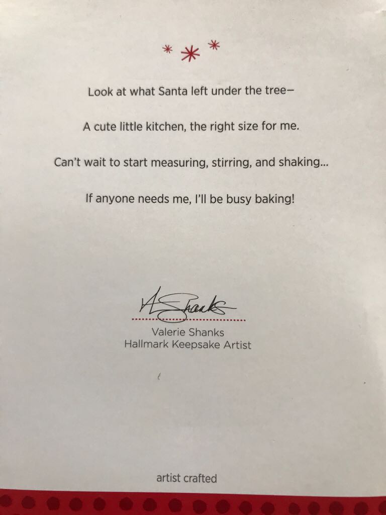 Hallmark Pink Retro Stove Ornament - Baking (Baking) ornament collectible [Barcode 795902346829] - Main Image 2