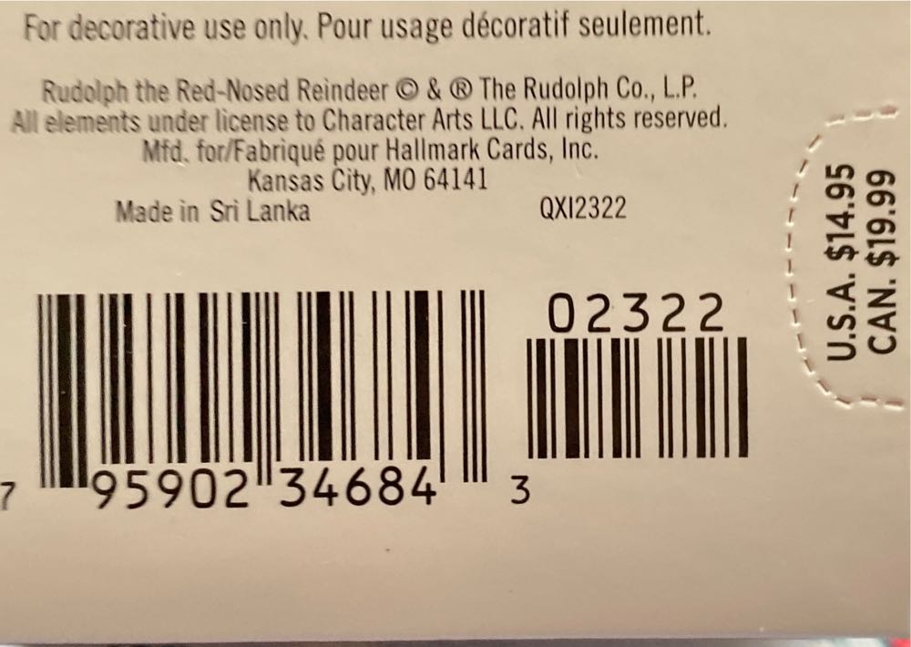 North Pole Signpost with Reindeer - Rudolph The Red-Nosed Reindeer (North Pole / Christmas / Reindeer) ornament collectible [Barcode 795902346843] - Main Image 4