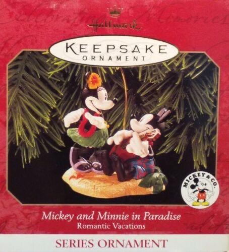 Disney Romantic Vacations Mickey & Minnie In Paradise - Disney Mickey & Co (Romantic Vacations) ornament collectible [Barcode 015012480160] - Main Image 3
