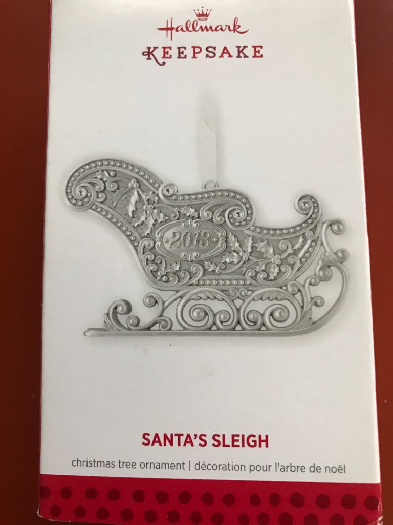Santa’s Sleigh  ornament collectible [Barcode 795902355425] - Main Image 1