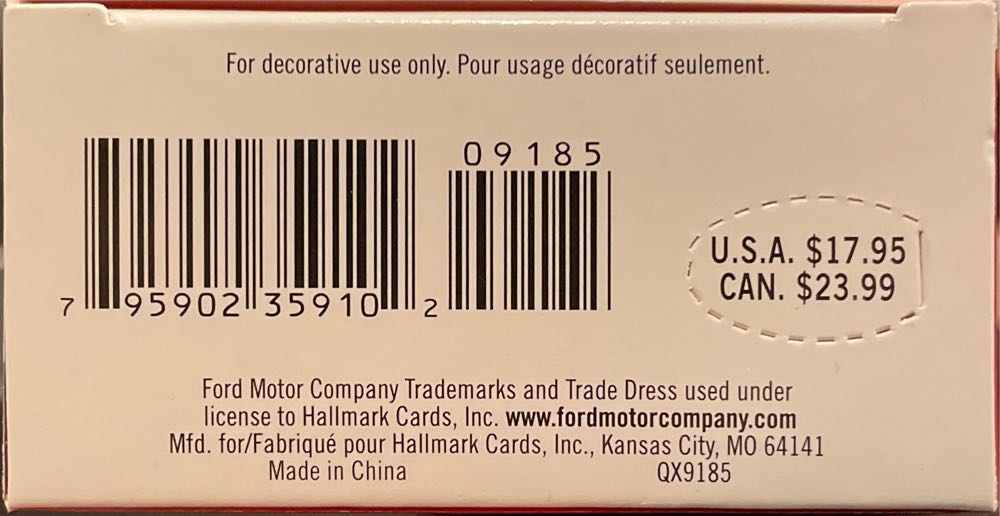 23 - 1955 Ford Fairlane Crown Victoria Skyliner - Classic American Cars (Ford Crown Victoria) ornament collectible [Barcode 795902359102] - Main Image 3