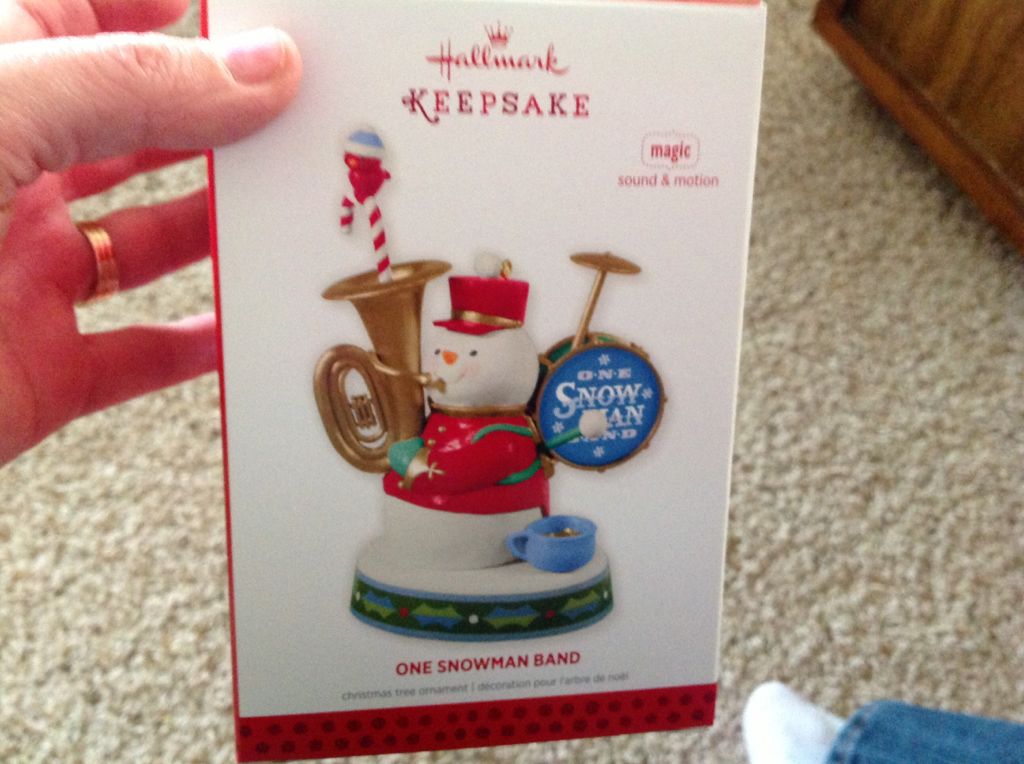 One Snowman Band - Snowman (Magic Light And Sound) ornament collectible [Barcode 795902361372] - Main Image 1