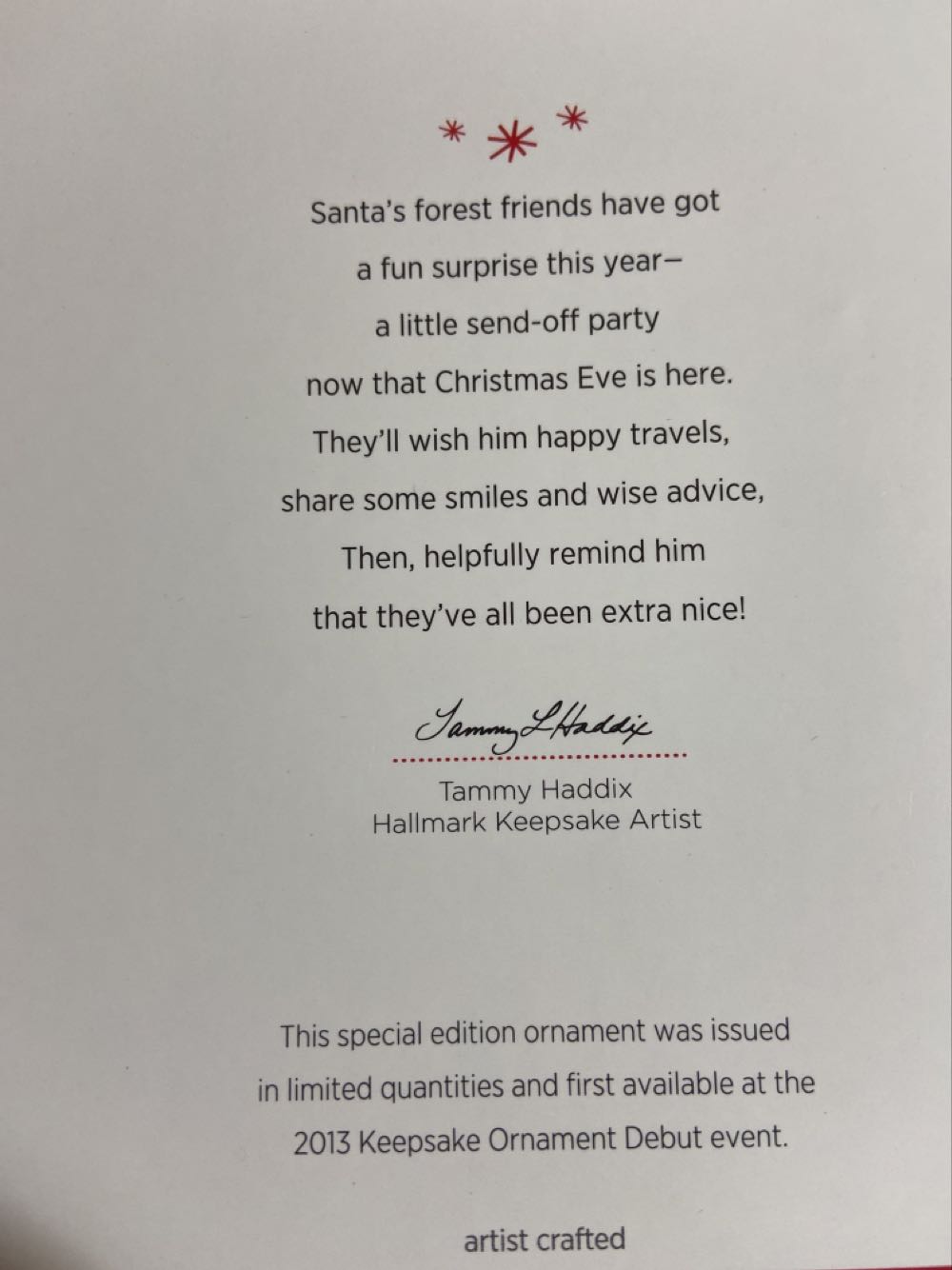 A Visit From Santa - Santa (Miscellaneous) ornament collectible [Barcode 795902361389] - Main Image 2