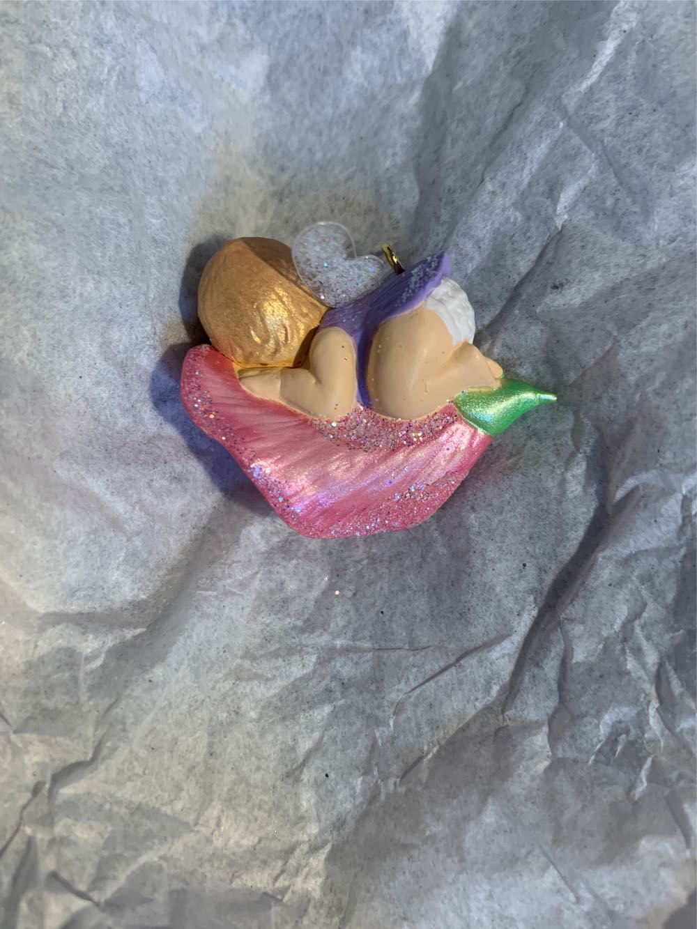 Little Sweet Pea Fairy - Fairy Messengers Miniature (Fairy Miniatures) ornament collectible [Barcode 795902361549] - Main Image 4