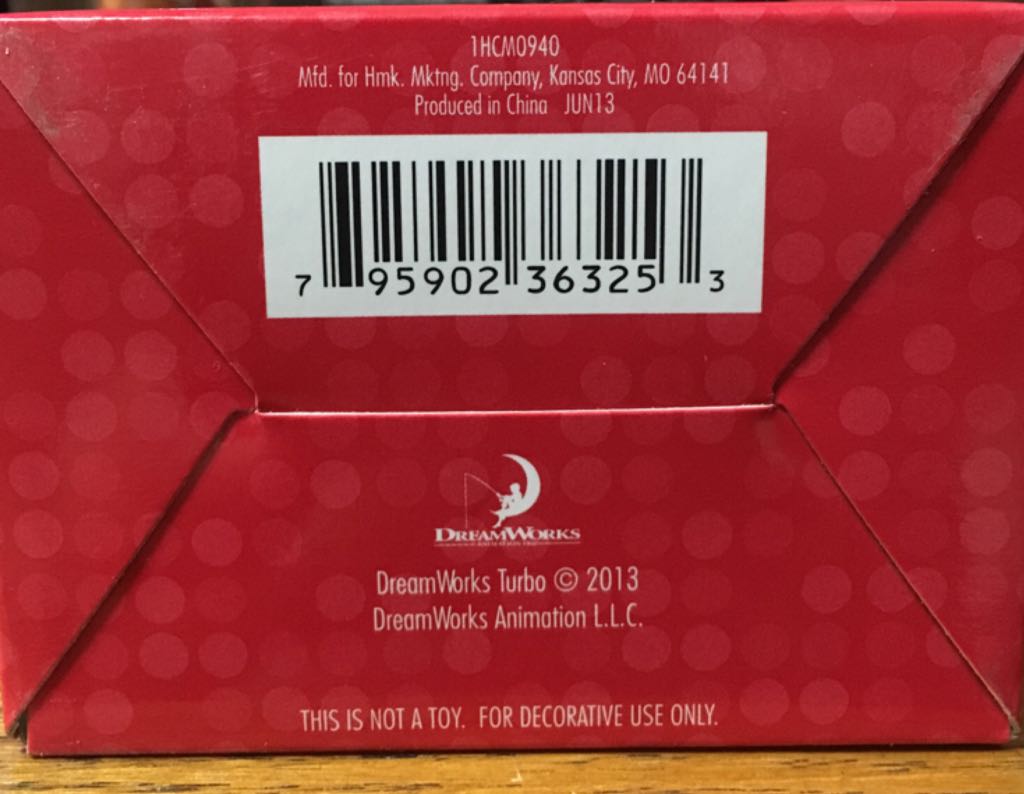 Hallmark Turbo  (Turbo Racing Team) ornament collectible [Barcode 795902363253] - Main Image 2