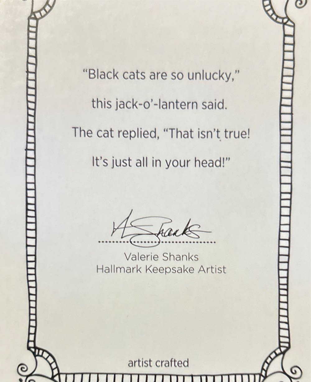 Cat O’lantern  (Halloween) ornament collectible [Barcode 795902366483] - Main Image 2