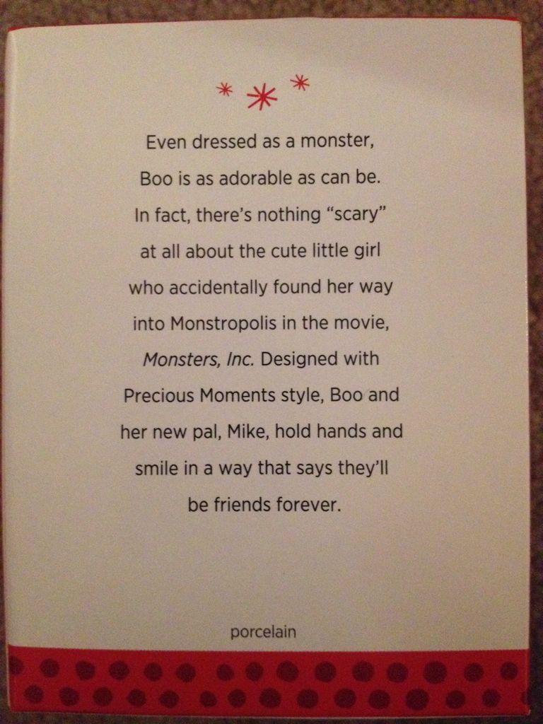 Boo And Mike - Disney Precious Moments (Disney) ornament collectible [Barcode 795902366568] - Main Image 2