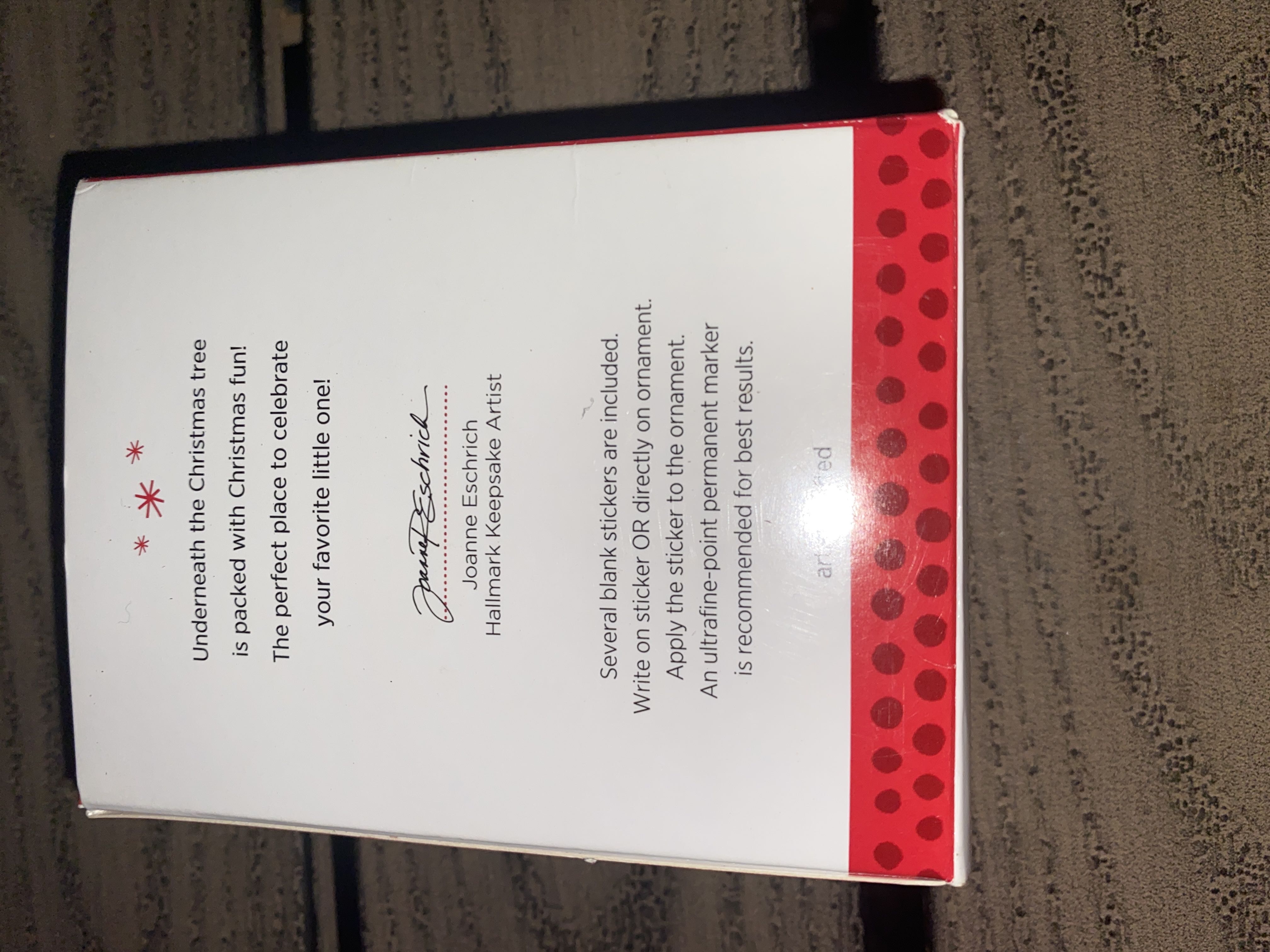 My First Christmas - 2014 - Gift From Mom & Dad (Age Series) ornament collectible [Barcode 795902366582] - Main Image 3