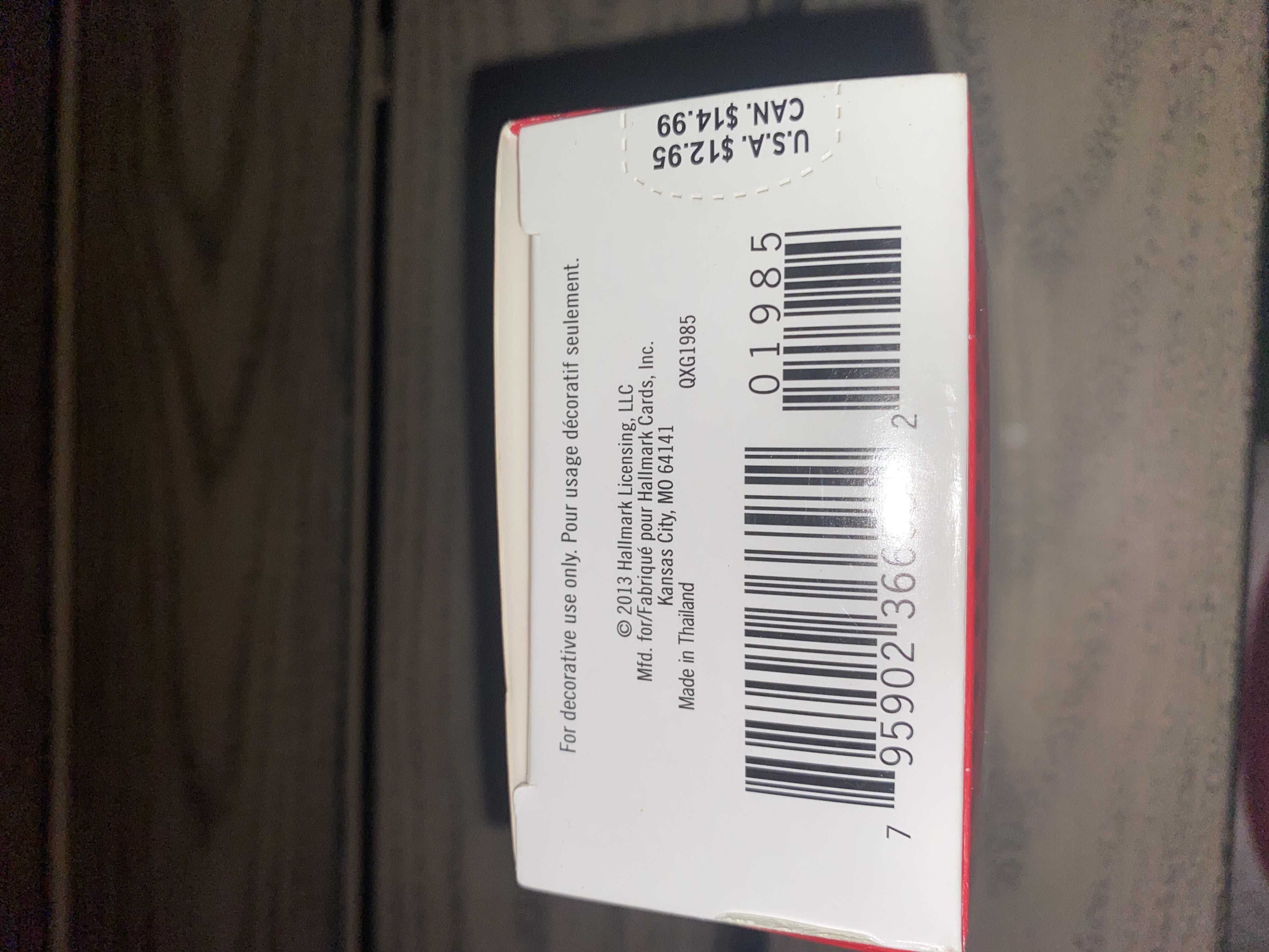 My First Christmas - 2014 - Gift From Mom & Dad (Age Series) ornament collectible [Barcode 795902366582] - Main Image 4