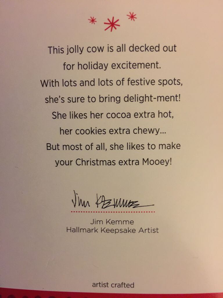 Mooey Christmas - Cows (Merry Cows) ornament collectible [Barcode 795902367800] - Main Image 2