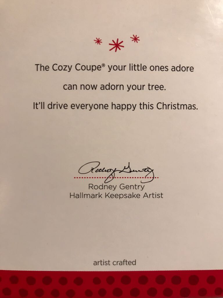 Cozy Coupe - Little Tikes (Toys & Games) ornament collectible [Barcode 795902368593] - Main Image 2