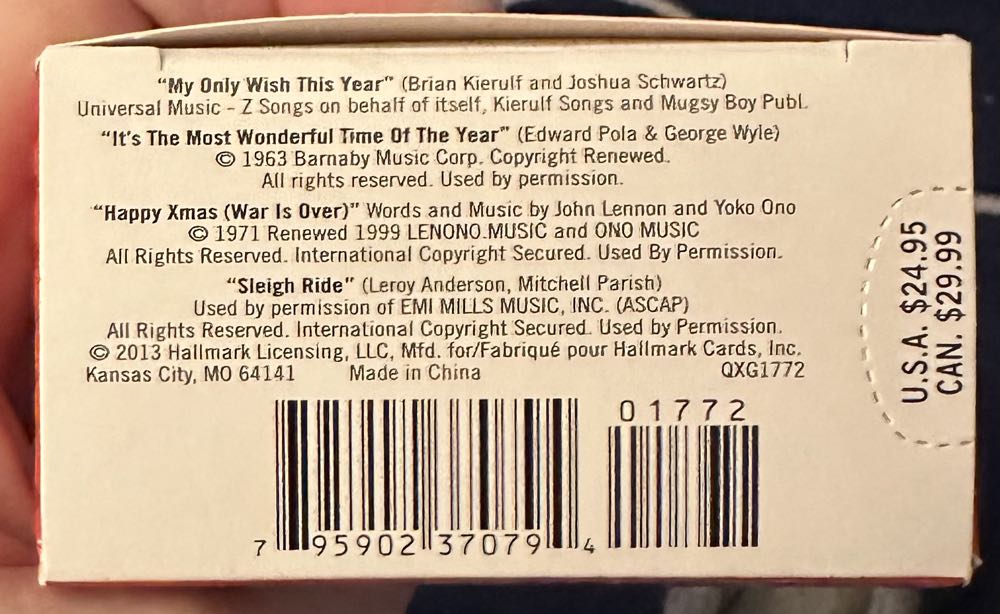 Jolly Jukebox - Magic Cord (Music) ornament collectible [Barcode 795902370794] - Main Image 3