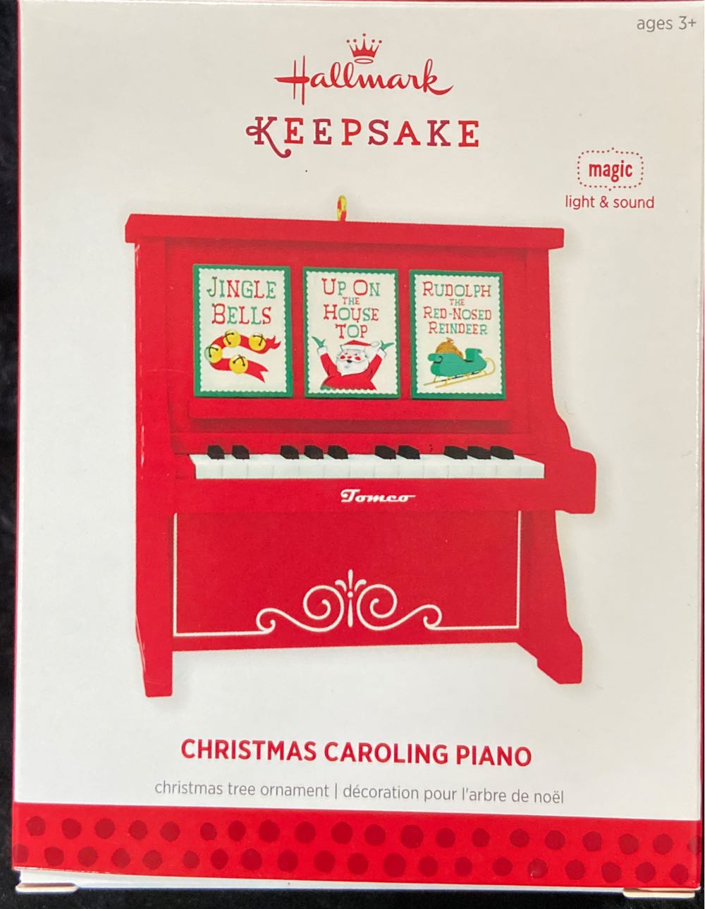 Christmas Caroling Piano - Magic Light And Sound (Piano) ornament collectible [Barcode 795902370817] - Main Image 3