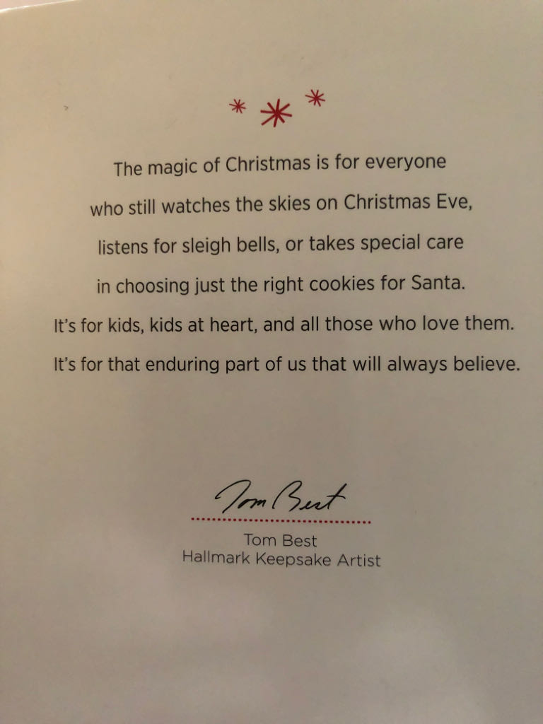 The Magic of Believing - Vintage Christmas (Santa) ornament collectible [Barcode 795902370855] - Main Image 2