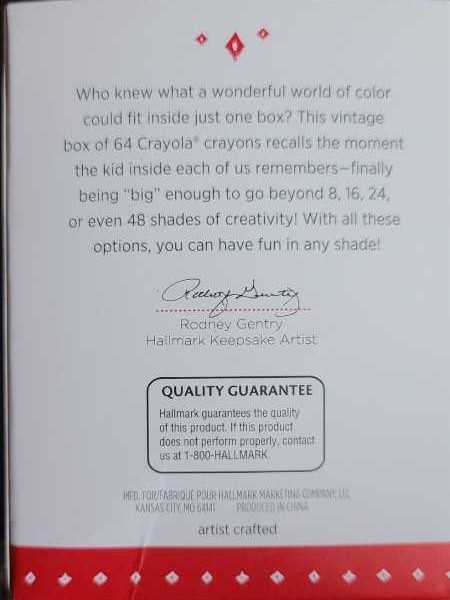 Crayola Big Box of 64! - Crayola Crayons (Toys & Games) ornament collectible [Barcode 795902374464] - Main Image 3