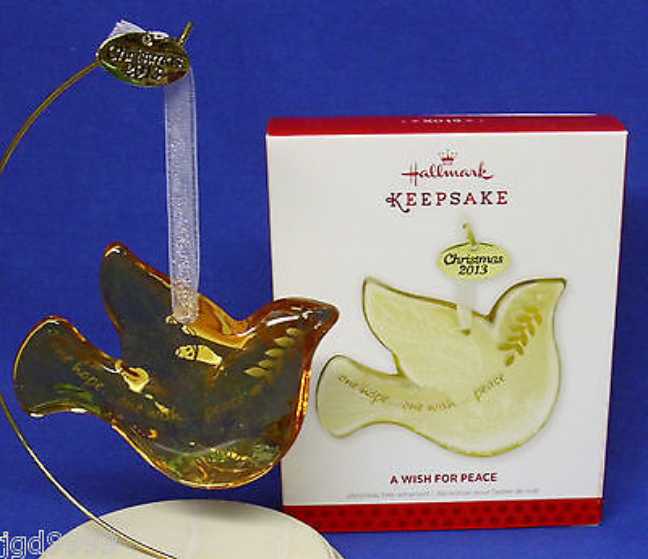 A Wish For Peace - Dated (Peace) ornament collectible [Barcode 795902379063] - Main Image 3