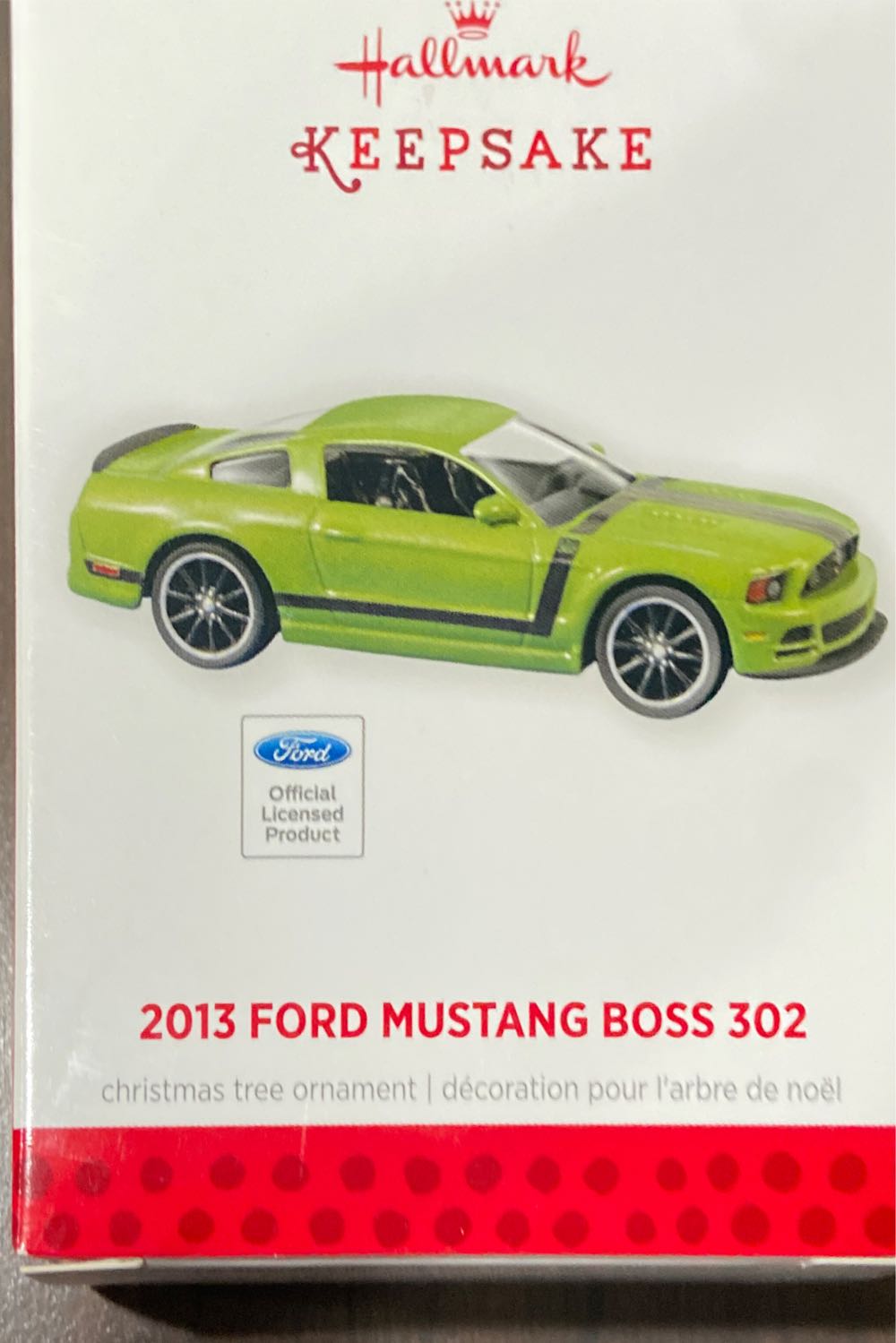 2013 CAC 2013 Ford Mustang Boss 302 2013 Hallmark Ornament - Classic American Cars ornament collectible [Barcode 795902381233] - Main Image 2