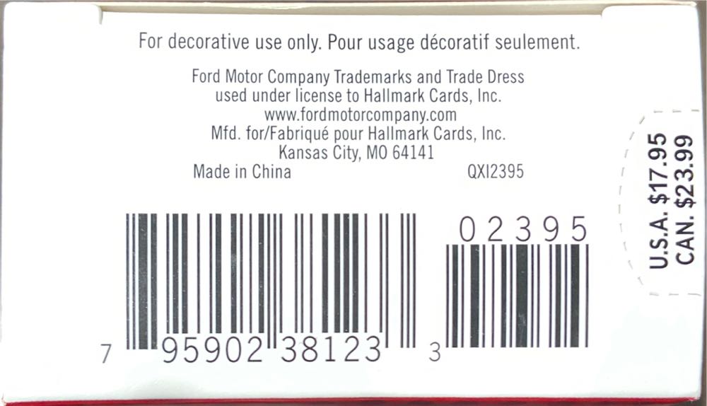 2013 CAC 2013 Ford Mustang Boss 302 2013 Hallmark Ornament - Classic American Cars ornament collectible [Barcode 795902381233] - Main Image 4