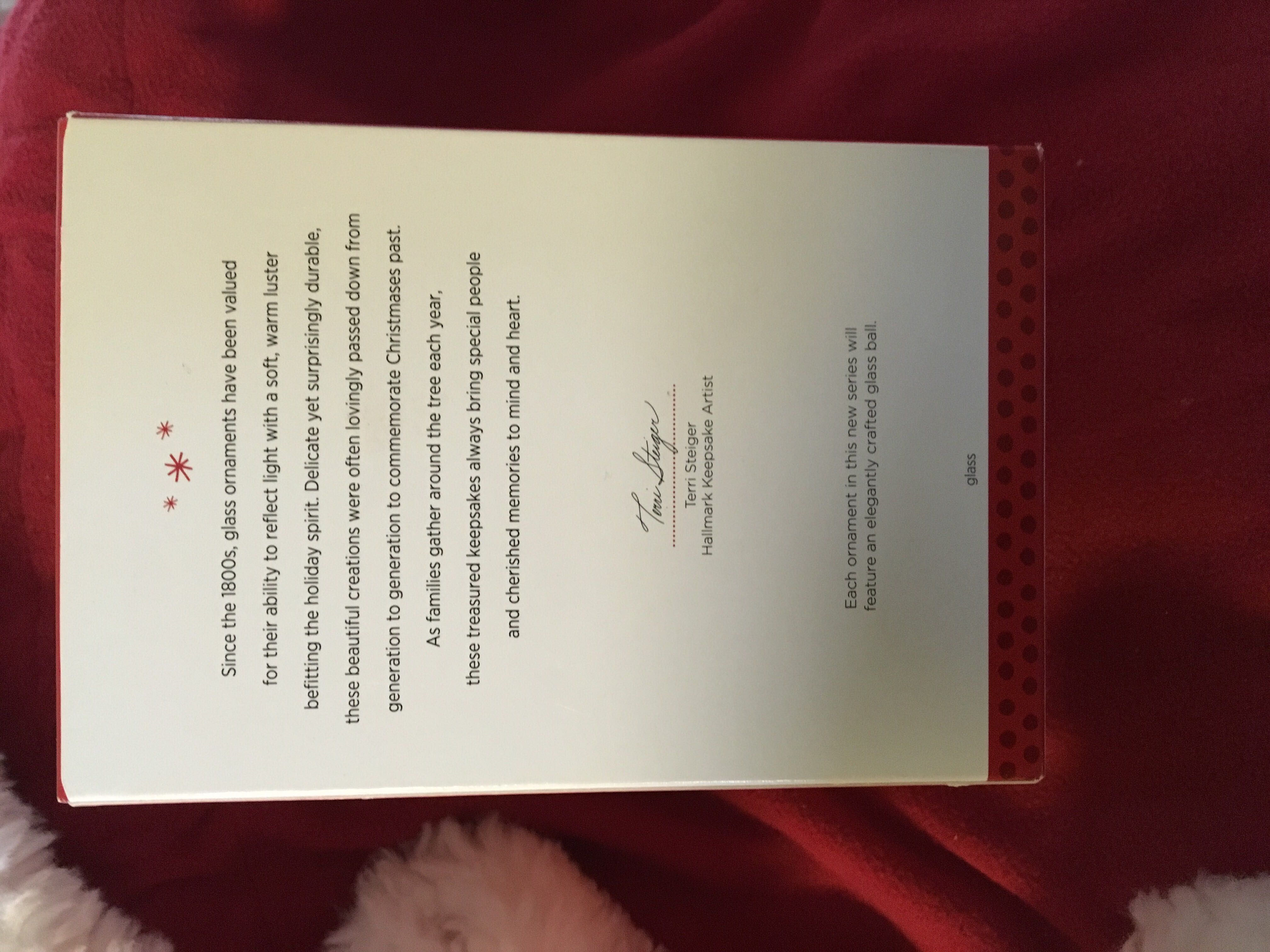 Christmas Commemorative 2013 #1 - Christmas Commemorative (Glass Ball) ornament collectible [Barcode 795902389055] - Main Image 2