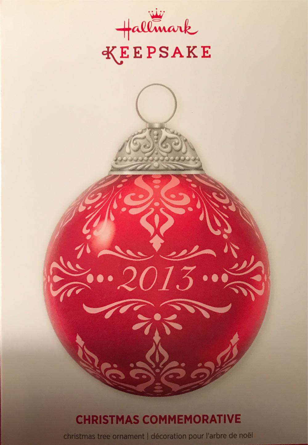 Christmas Commemorative 2013 #1 - Christmas Commemorative (Glass Ball) ornament collectible [Barcode 795902389055] - Main Image 3