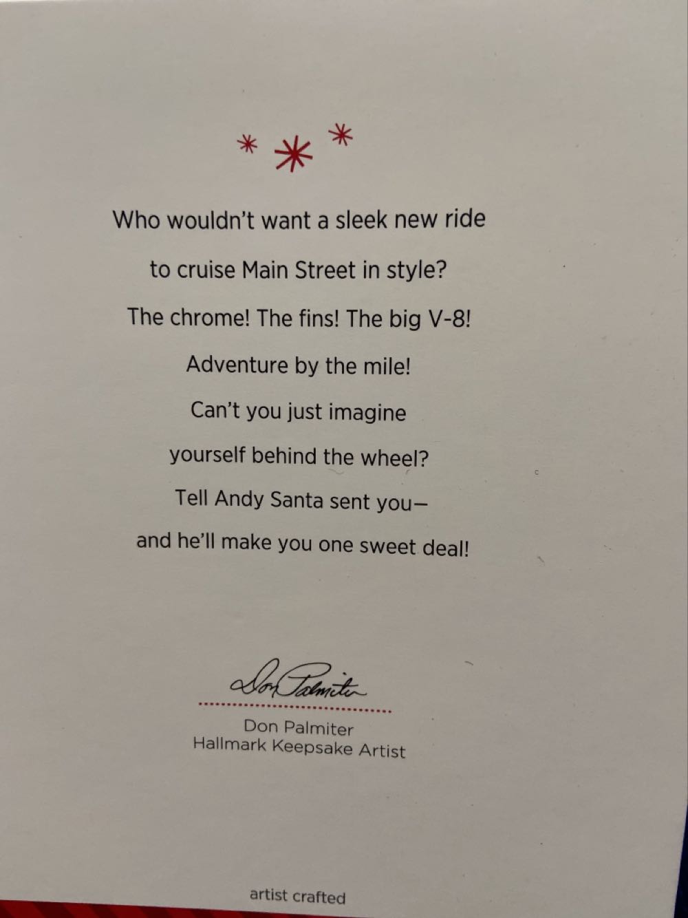 Andy’s Cars - Nostalgic Houses And Shops (Collector’s Series) ornament collectible [Barcode 795902402341] - Main Image 3