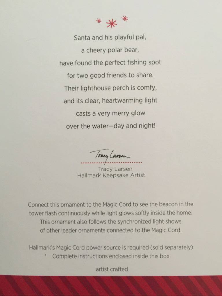 Holiday Lighthouse #3 - Holiday Lighthouse Series (Lighthouse) ornament collectible [Barcode 795902402358] - Main Image 2