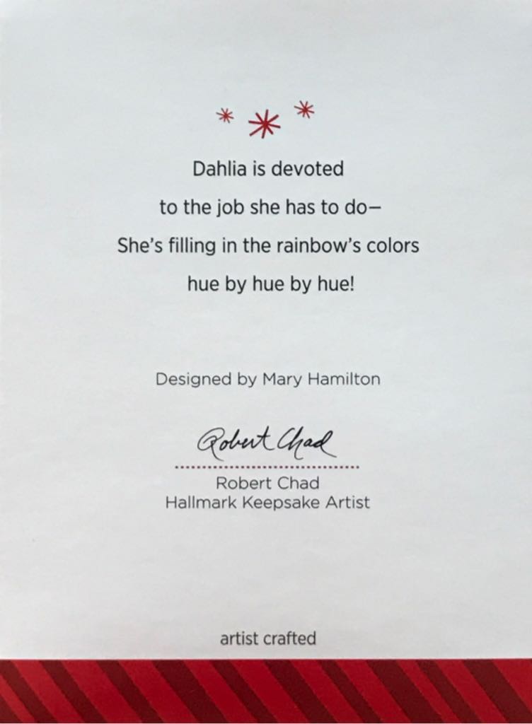 Mary’s Angels 27 - Dahlia - Mary’s Angels (Angel) ornament collectible [Barcode 795902402372] - Main Image 2