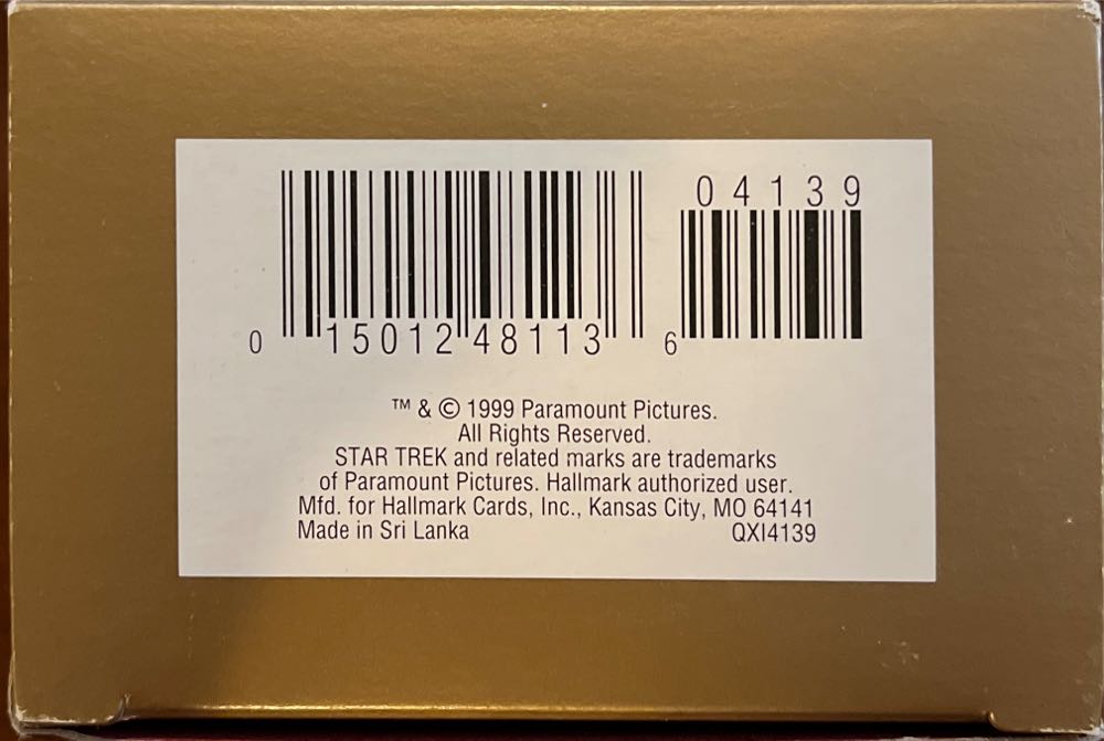 Worf - Hallmark Keepsake Ornament (Star Trek: Deep Space Nine) ornament collectible [Barcode 015012481136] - Main Image 3