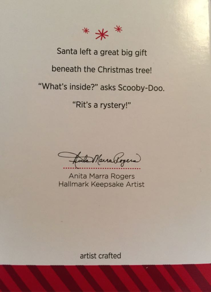 Scooby Doo - A Mystery Gift - Scooby-Doo (Scooby-Doo) ornament collectible [Barcode 795902402587] - Main Image 2