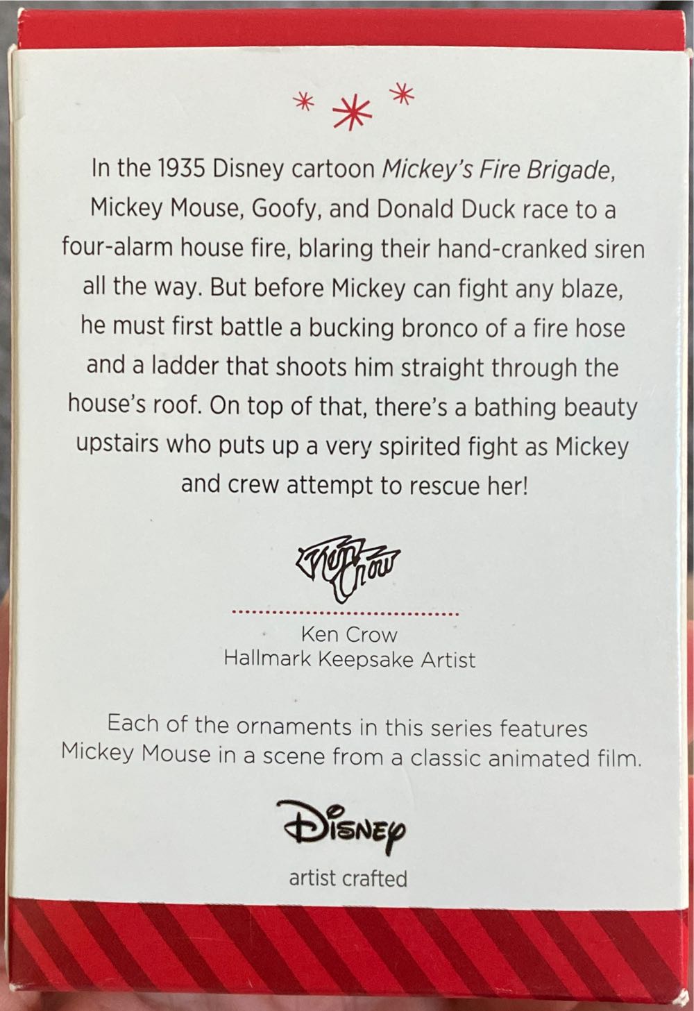 Disney Mickey’s Movie Mousterpieces #3 Mickey’s Fire Brigade - Mickey’s Movie Mouseterpieces (Mickey Mouse) ornament collectible [Barcode 795902402624] - Main Image 3