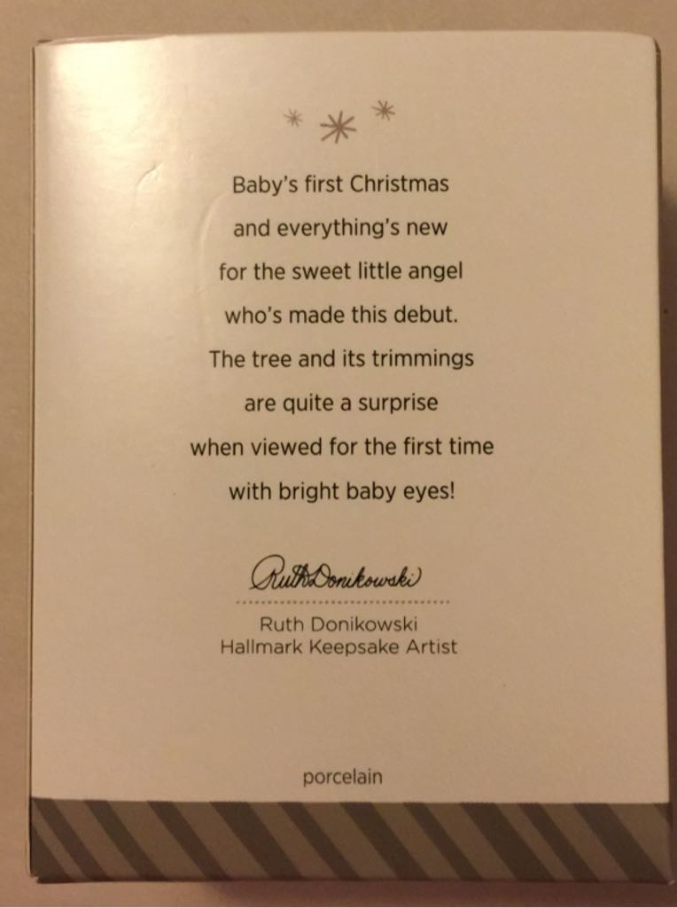 Baby’ First Christmas  - Baby’s First Christmas (Baby’s First Christmas) ornament collectible [Barcode 795902402730] - Main Image 2